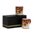 GIFT BOX: With two Deruta Mugs - DERUTA COLORI Coral Red Design - Artistica.com