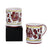 GIFT BOX: With two Deruta Mugs - ORVIETO RED ROOSTER Design - Artistica.com
