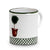 GIFT BOX: DeLuxe Glossy Red Gift Box with Two Deruta Giardino Mugs and One Crystal Candle Blue Spruce scent - Artistica.com