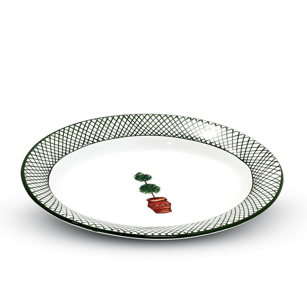 GIARDINO: Small Oval Plate [R] - Artistica.com