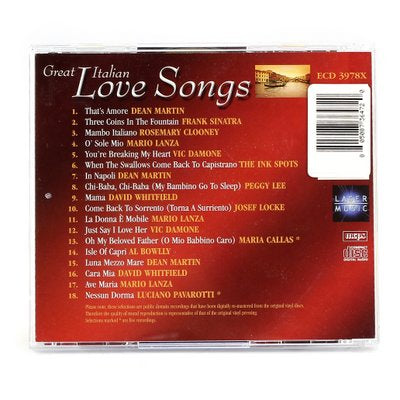GOODIES: Music CD 'Great Italian Love Songs' - Artistica.com