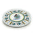 ORVIETO GREEN ROOSTER: Deruta Pizza Plate - Cake or Cheese Platter. - Artistica.com