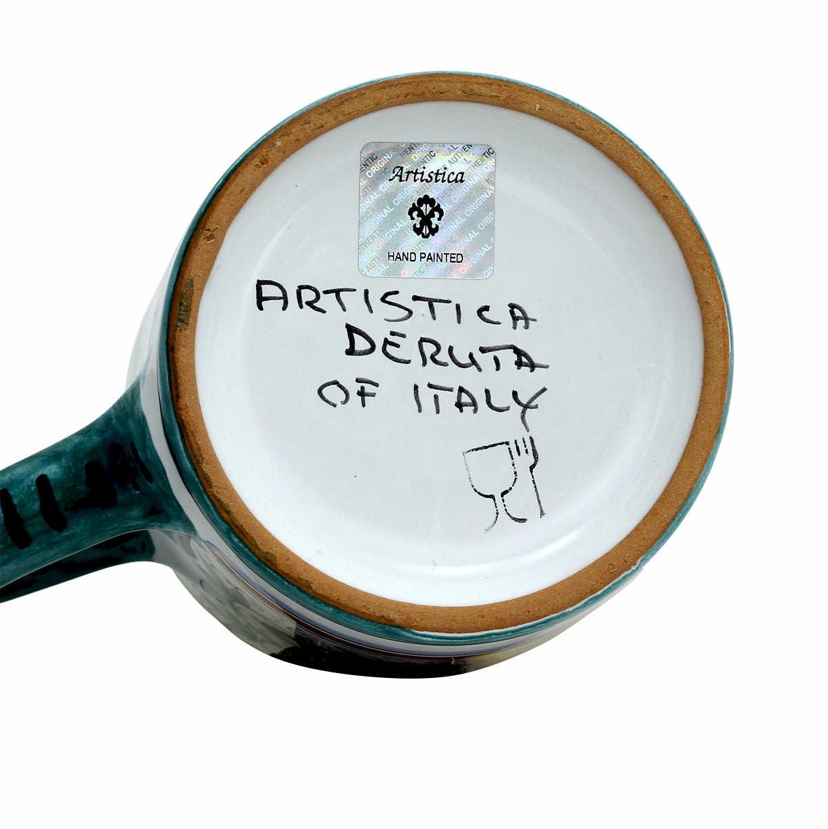 ORVIETO GREEN ROOSTER: Caffe' (Coffee) Container Canister - Artistica.com