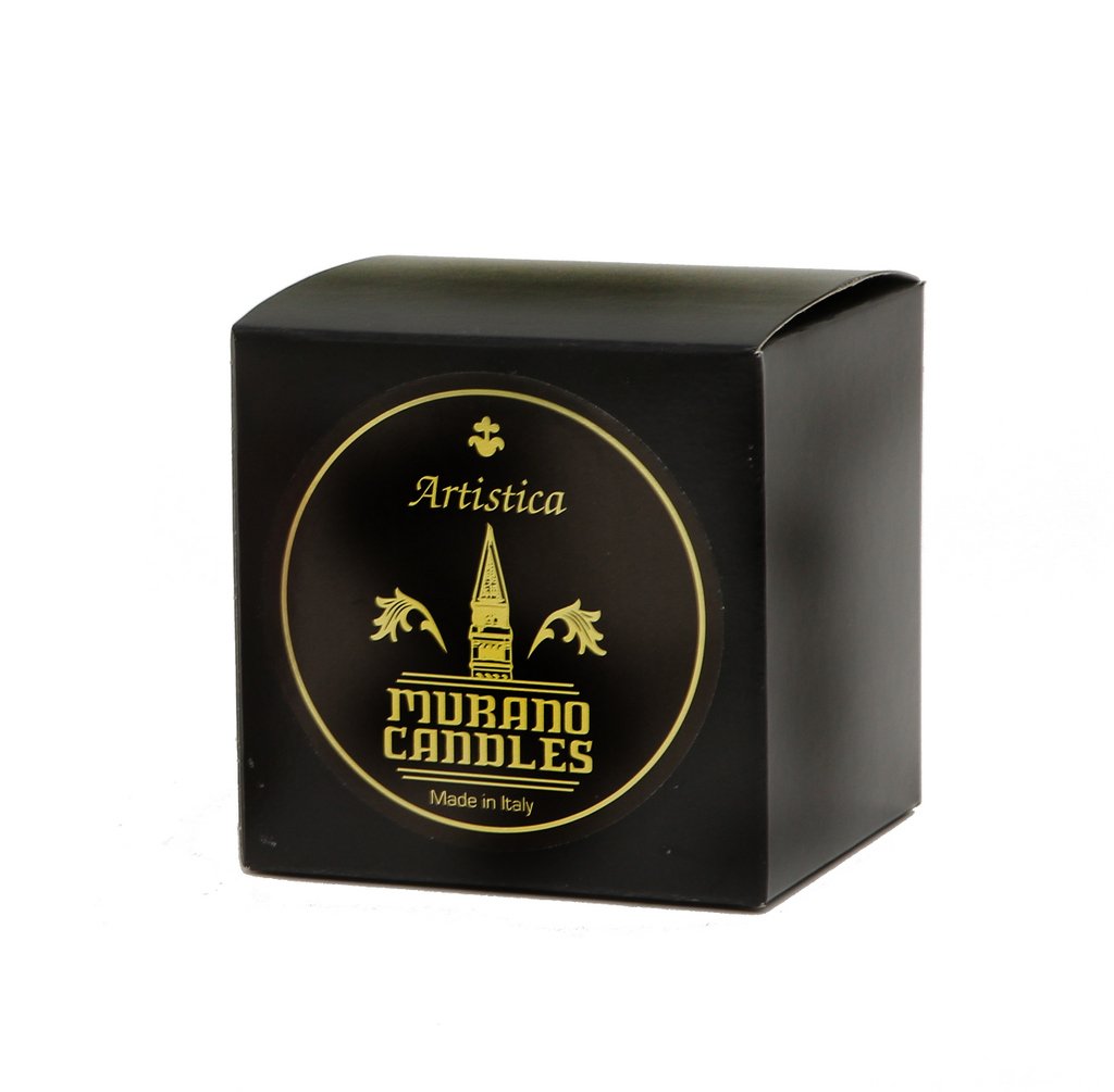 ITALIAN GLASS: Murano Style Tumbler Candle (Red Mix) - Artistica.com