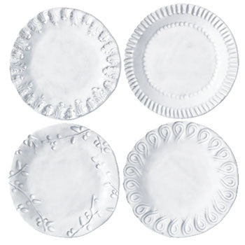 VIETRI: Incanto Canape Plate Assorted Designs (Set of 4 Plates) - Artistica.com
