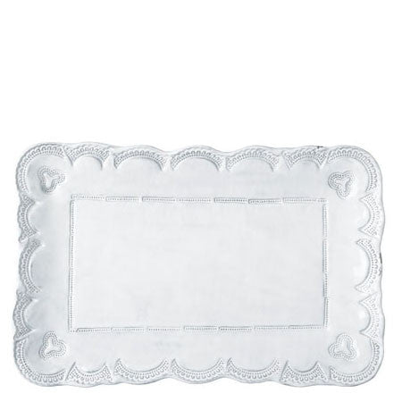 VIETRI: Incanto Lace Sm Rectangular Platter - Artistica.com