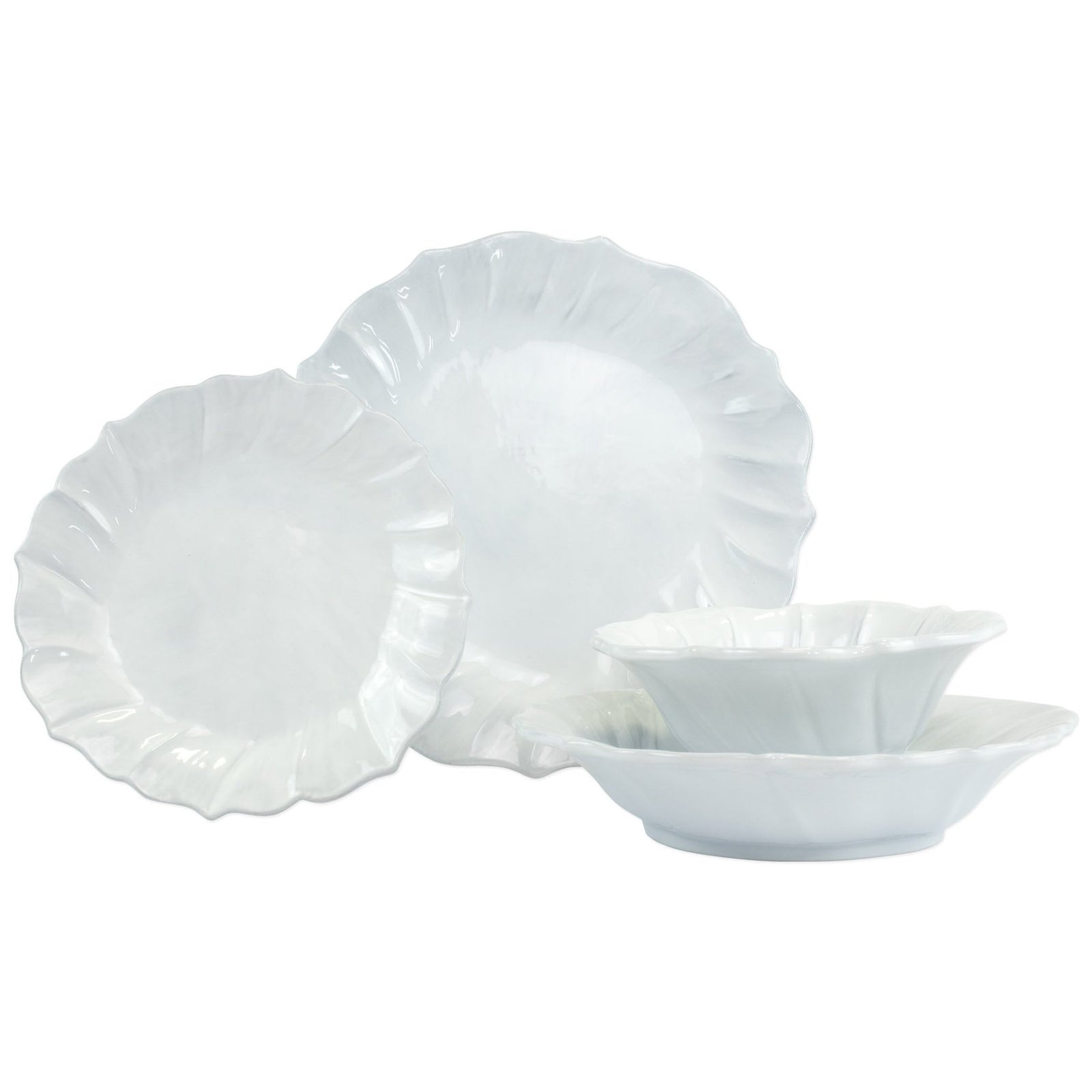 VIETRI: Incanto Ruffle Four-Piece Place Setting - Artistica.com