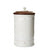 JULISKA: Berry & Thread Whitewash 10" Canister with Wooden Lid - Artistica.com