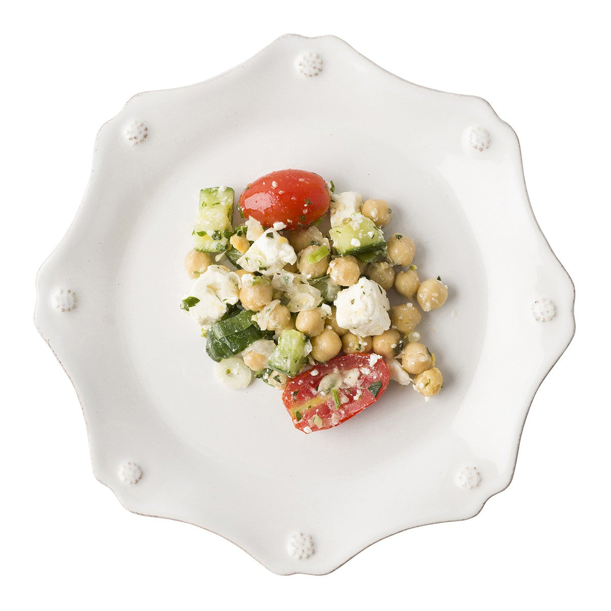 JULISKA: Berry &amp; Thread Whitewash Scallop Dessert/Salad Plate - Artistica.com
