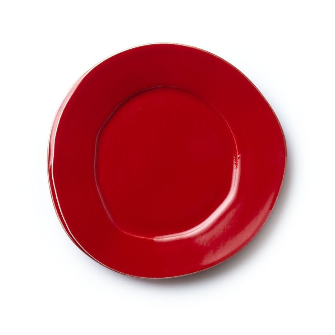 VIETRI: Lastra Red Salad Plate - Artistica.com
