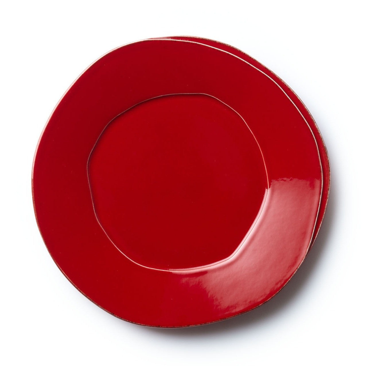 VIETRI: Lastra Red European Dinner Plate - Artistica.com