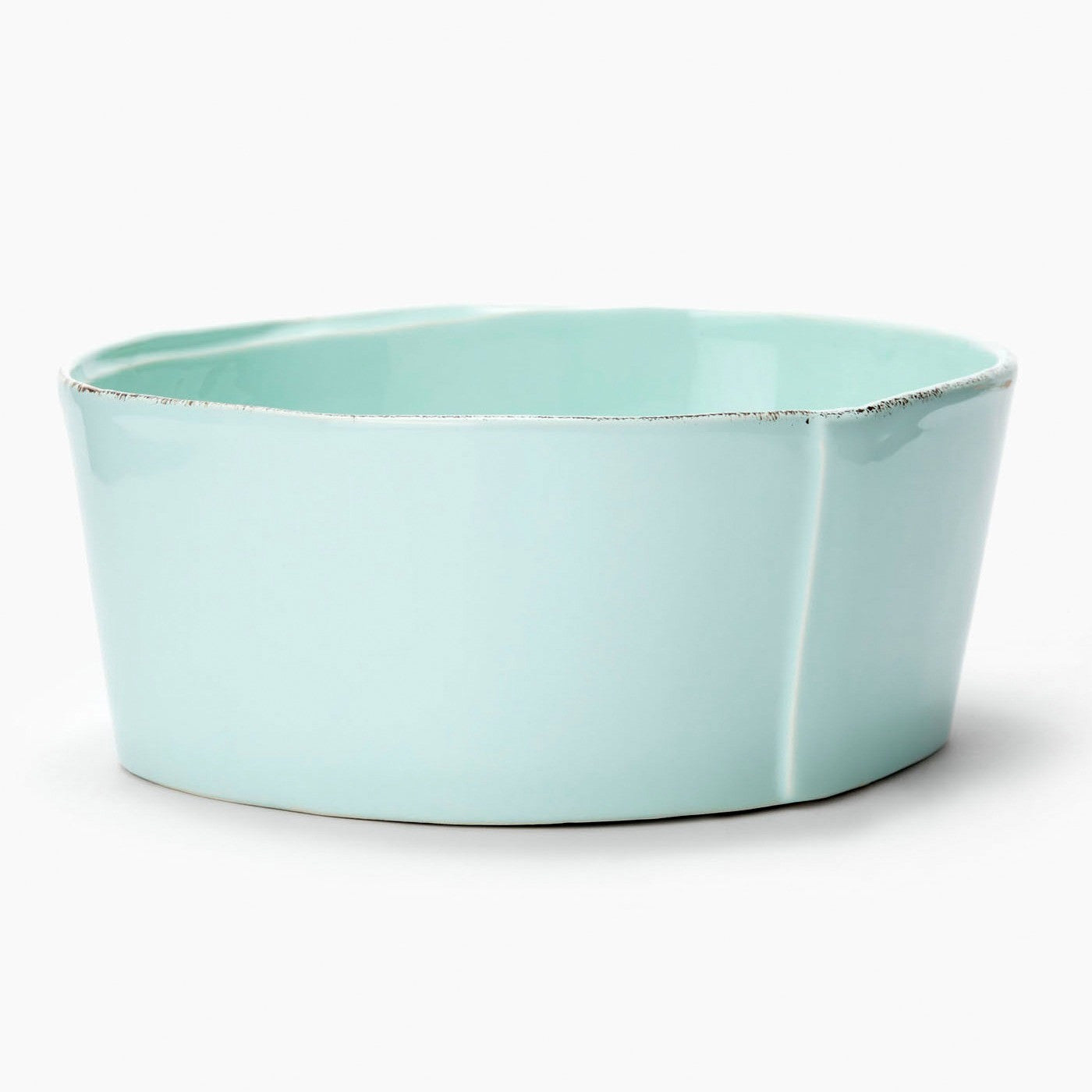 VIETRI: Lastra Aqua Medium Serving Bowl - Artistica.com