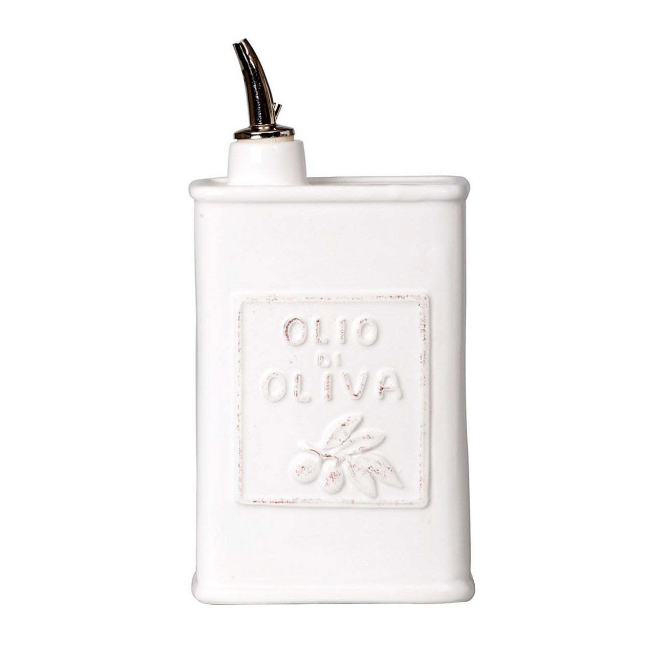 VIETRI: Lastra White Olive Oil Can Dispenser - Artistica.com