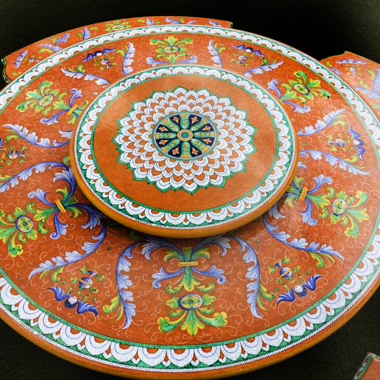 LAZY SUSAN: Ceramic-Stone Rotating Lazy Susan 24" Diam. - Artistica.com