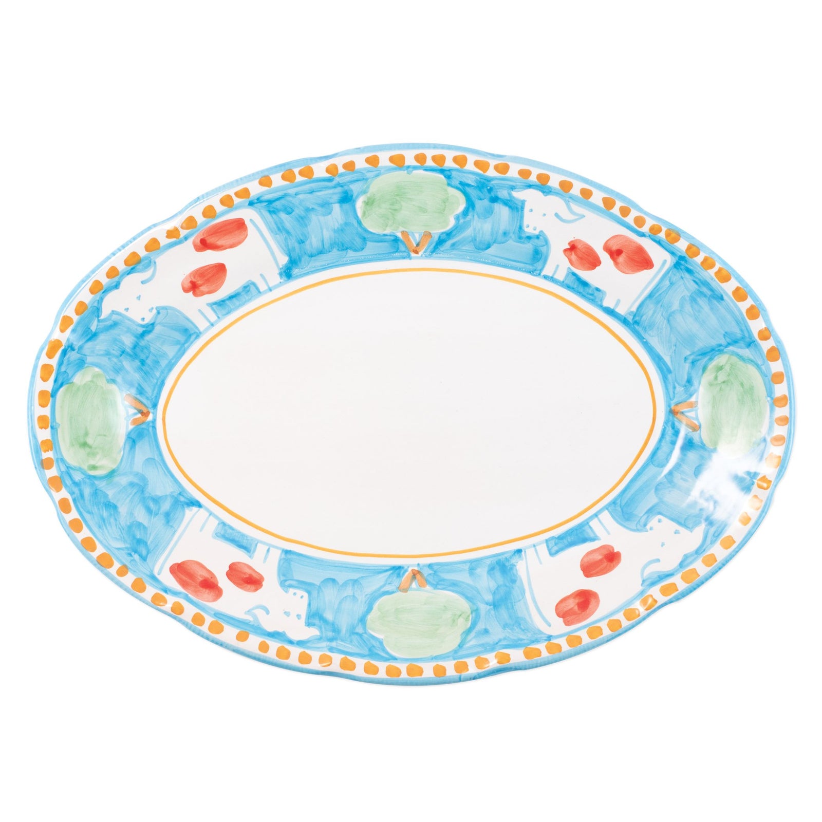 VIETRI: CAMPAGNA Mucca Oval Platter - Artistica.com