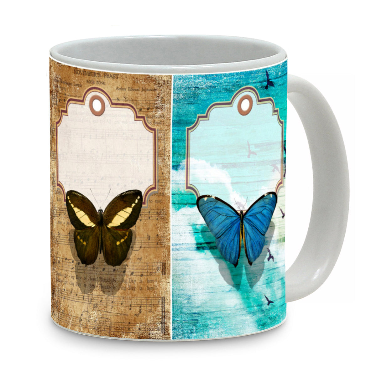 SUBLIMART: Pets Art - Mug featuring a beautiful butterflies design - Artistica.com