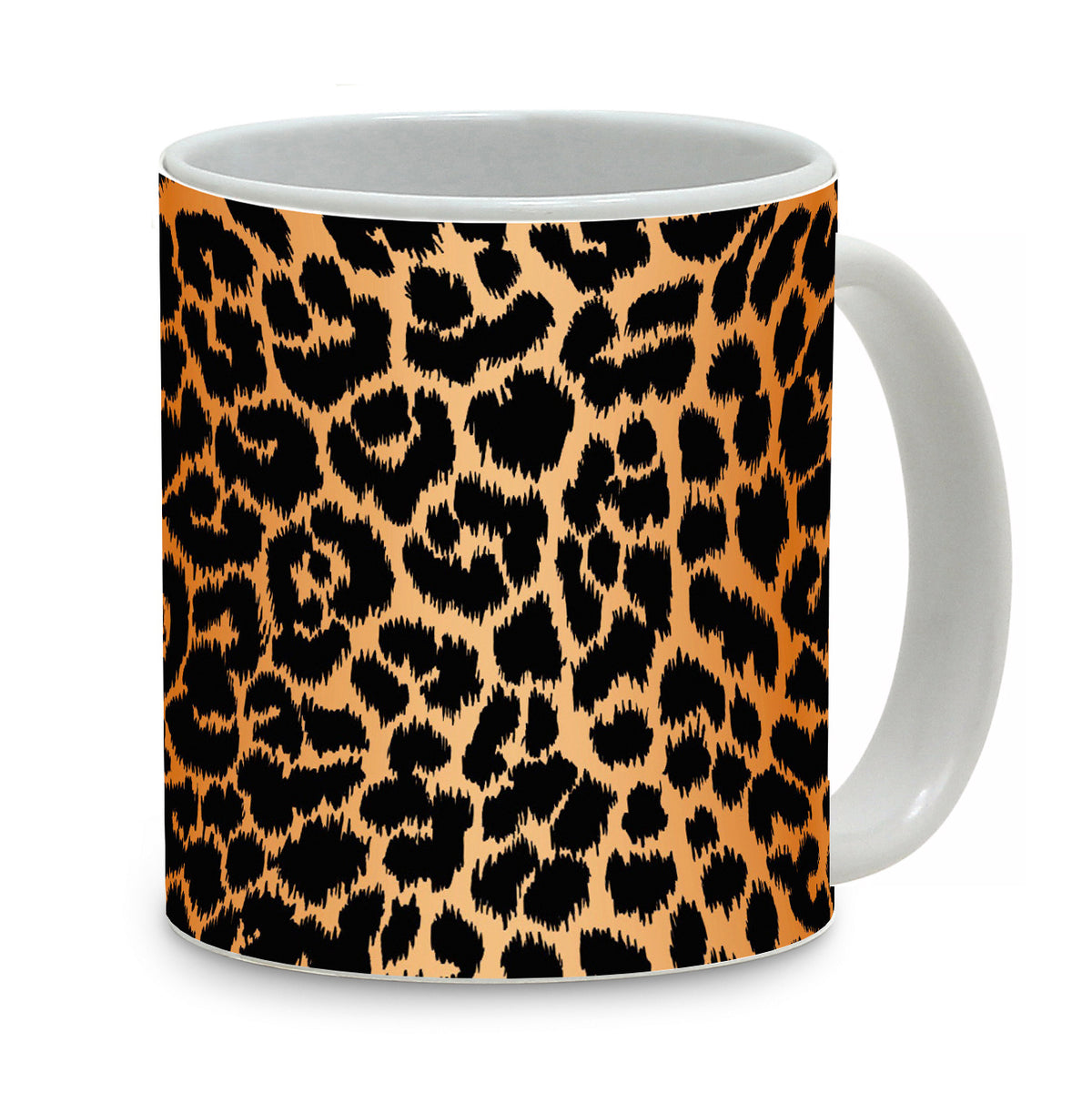 SUBLIMART: Pets Art - Beautiful Black &amp; Gold Leopard Design Mug - Artistica.com