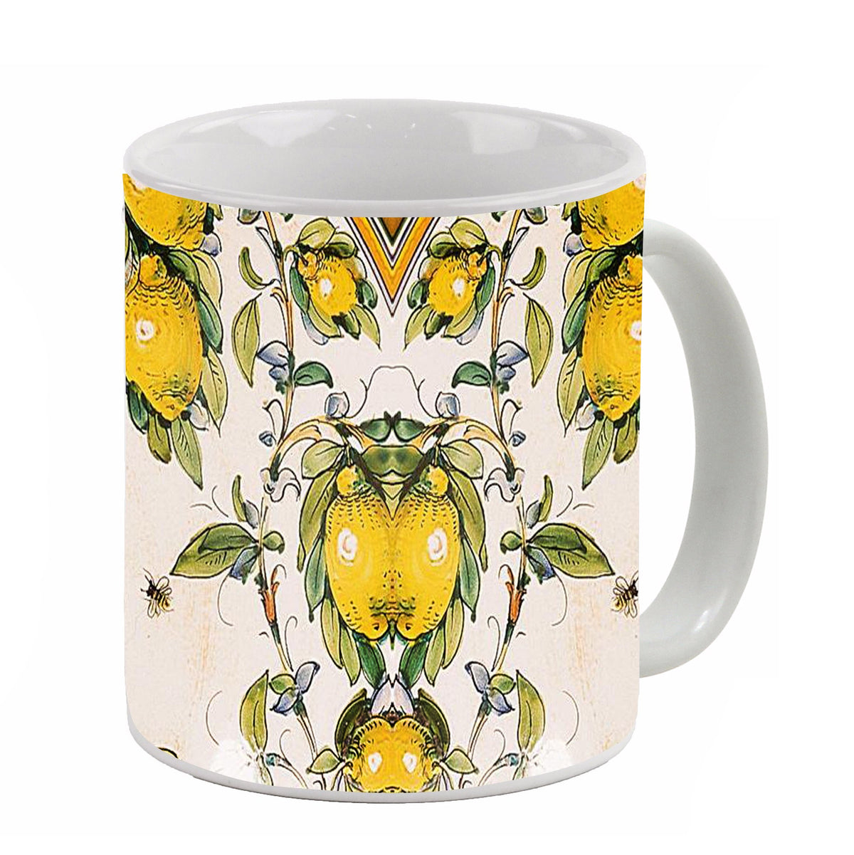 SUBLIMART: Toscana - Positano Lemons  &amp; Tuscan Bees Art Mug - Artistica.com