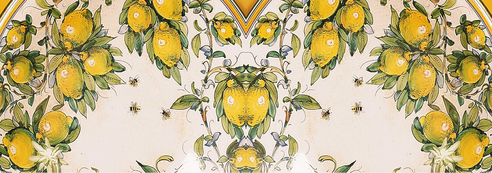 SUBLIMART: Toscana - Positano Lemons  & Tuscan Bees Art Mug - Artistica.com