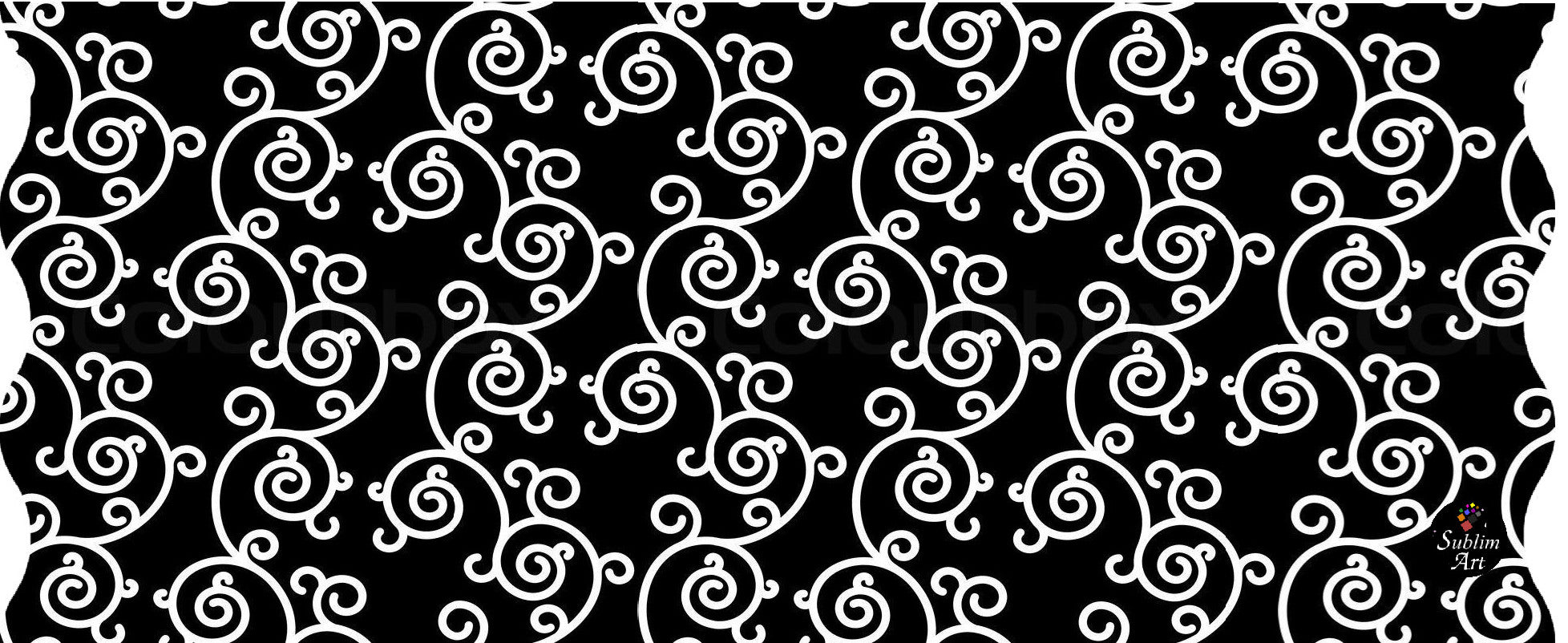 SUBLIMART: B&W Beauty  - Mug featuring a dramatic swirl design in black and white - Artistica.com