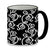 SUBLIMART: B&W Beauty  - Mug featuring a dramatic swirl design in black and white - Artistica.com