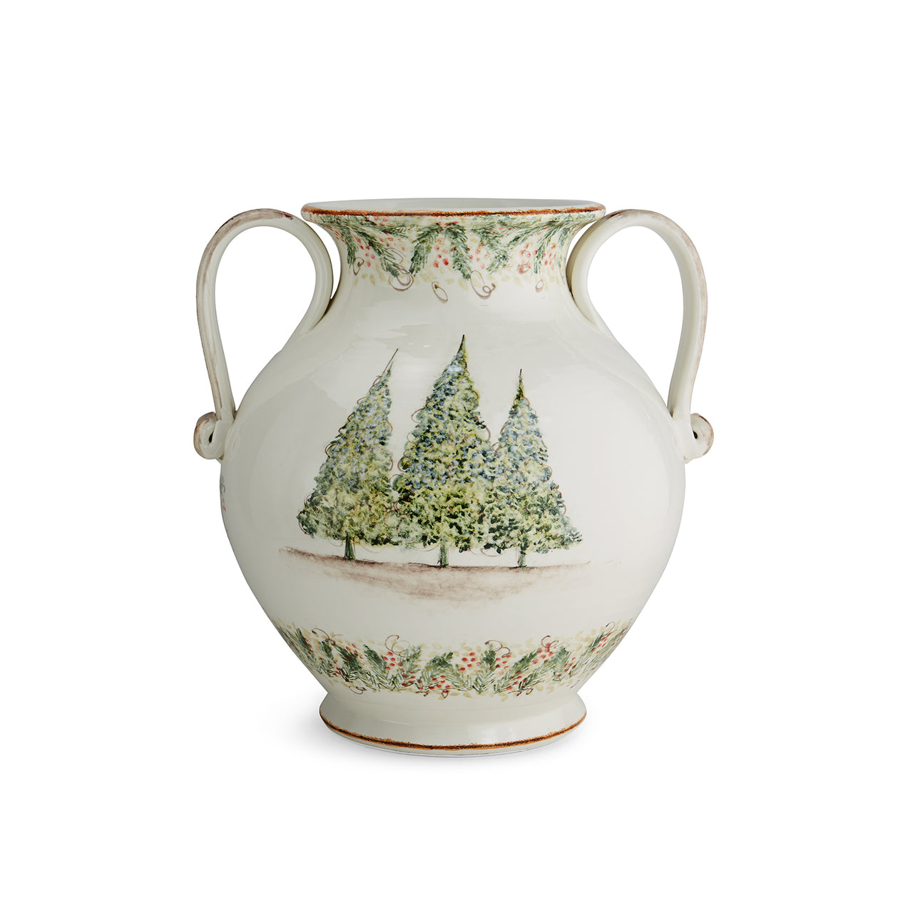 ARTE ITALICA: Natale Round 2-handled Amphora - Artistica.com