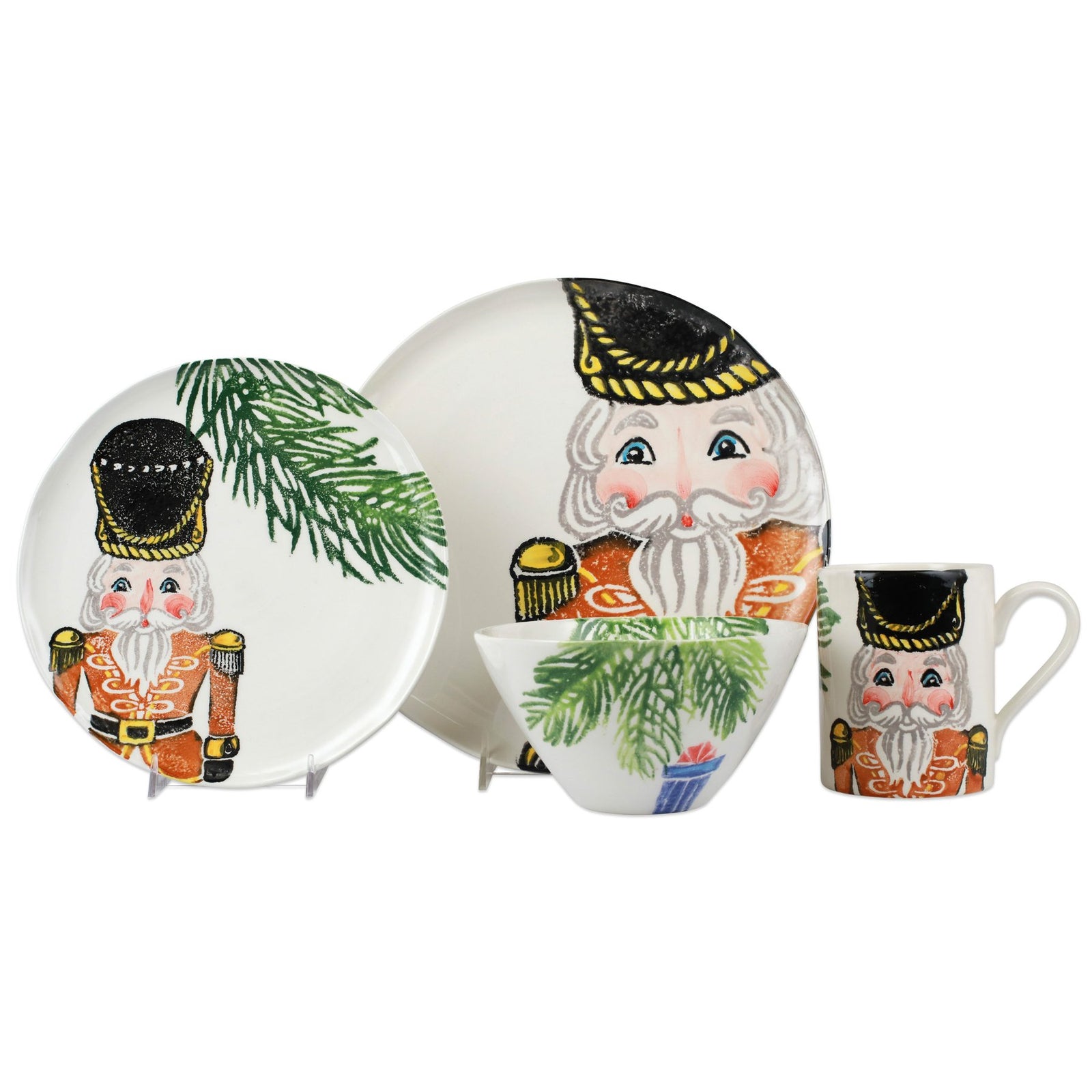 VIETRI: Nutcrackers Gold Four-Piece Place Setting - Artistica.com