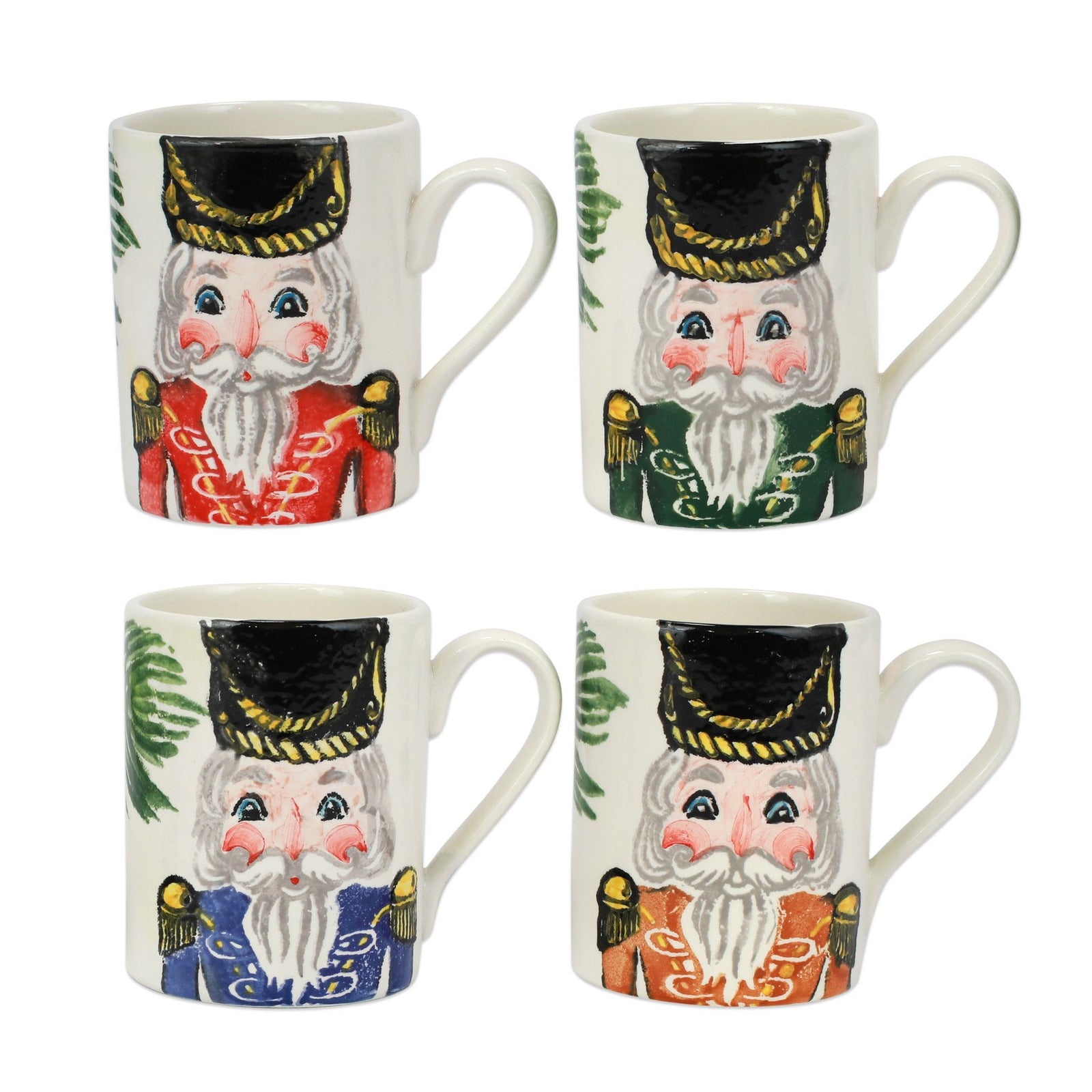 VIETRI: NUTCRACKERS ASSORTED MUGS - SET OF 4 - Artistica.com