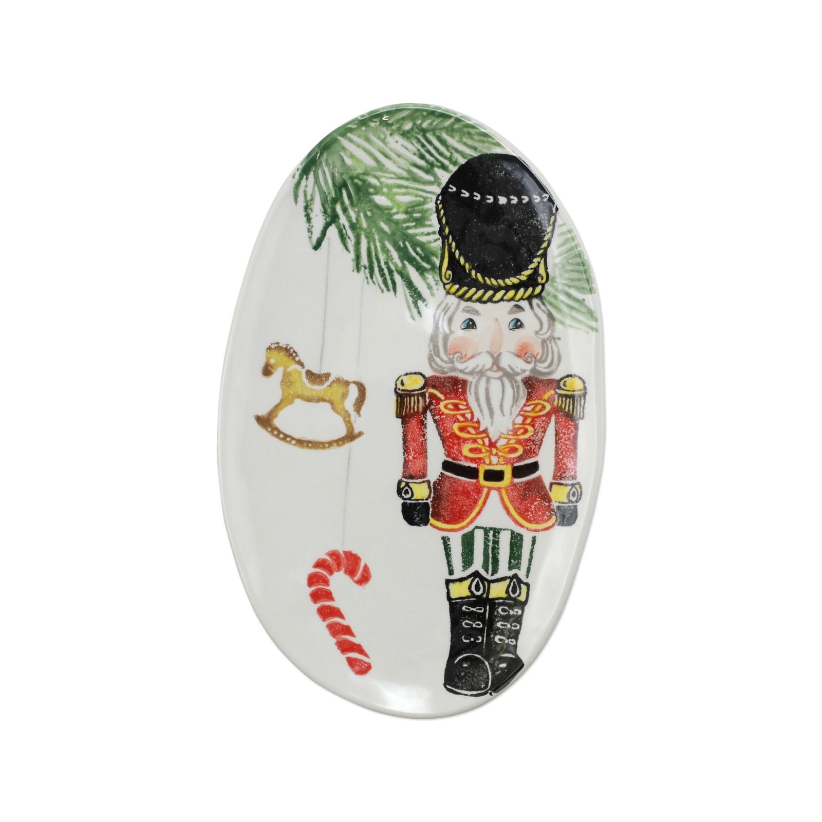VIETRI: NUTCRACKERS SMALL OVAL PLATTER - Artistica.com