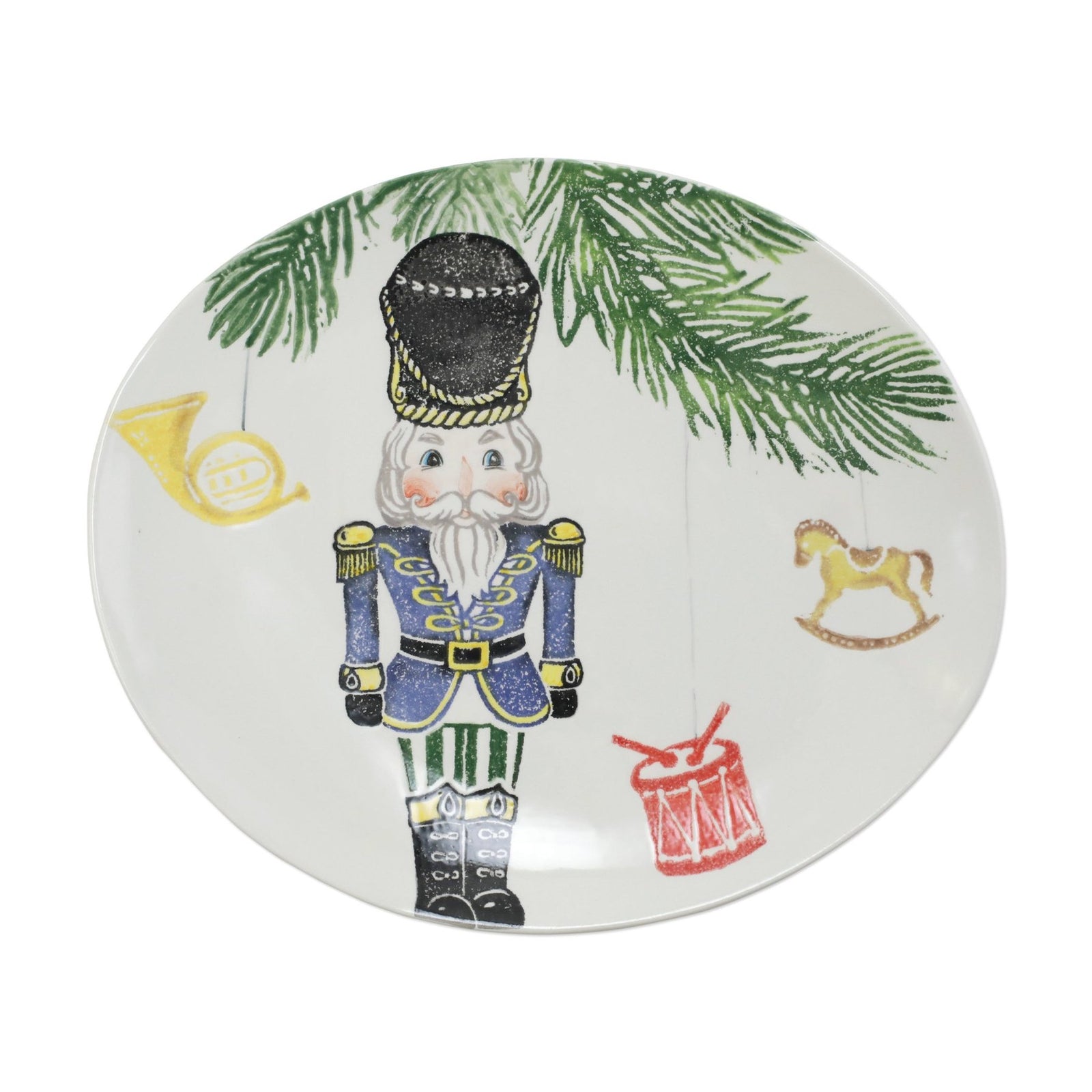 VIETRI: NUTCRACKERS MEDIUM OVAL PLATTER - Artistica.com