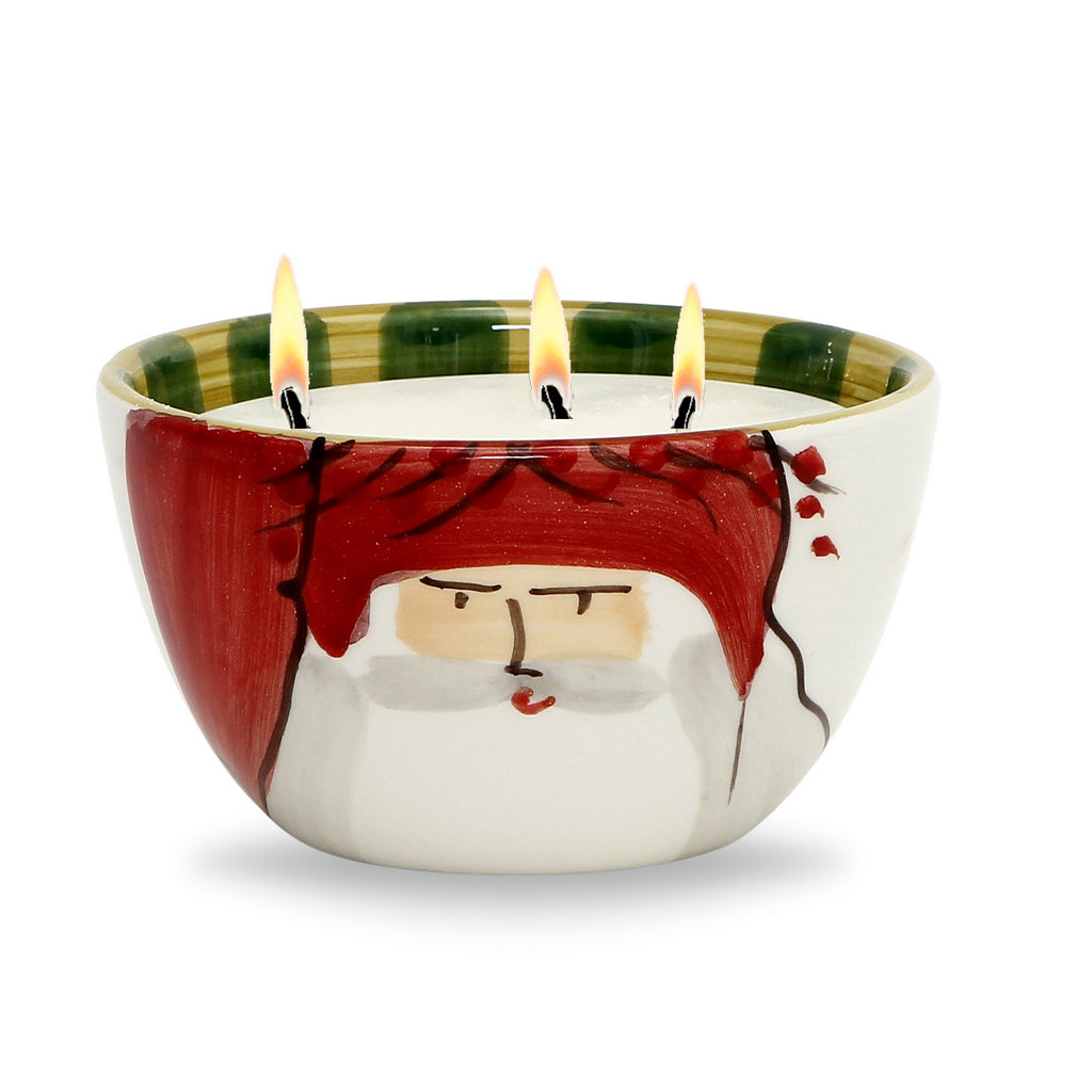 VIETRI: Old St. Nick Candle/Cereal Bowl (20 Oz) - Artistica.com