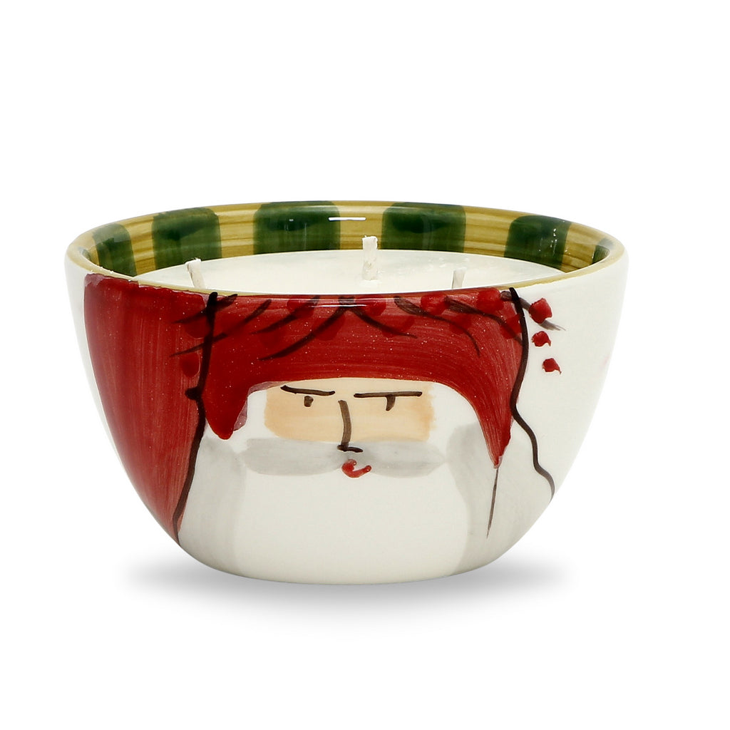 VIETRI: Old St. Nick Candle/Cereal Bowl (20 Oz) - Artistica.com
