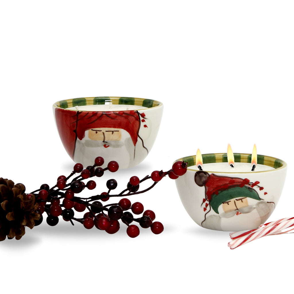 VIETRI: Old St. Nick Candle/Cereal Bowl (20 Oz) - Artistica.com