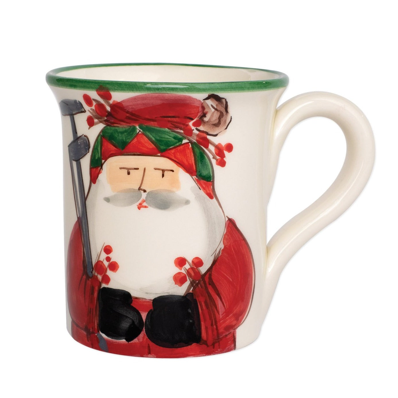 VIETRI: Old St. Nick Mug - Golfing - Artistica.com