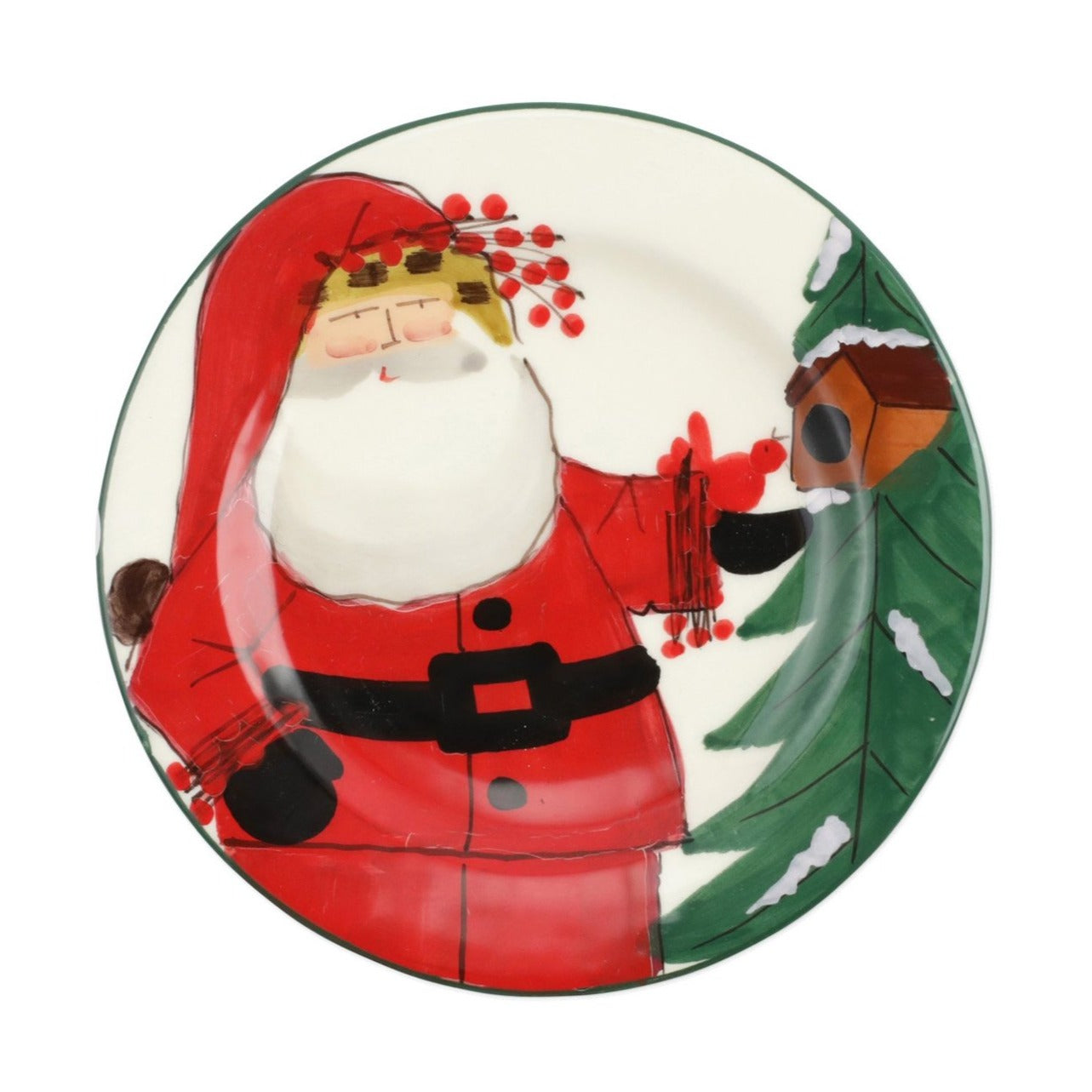 VIETRI: OLD ST. NICK LIMITED EDITION SALAD PLATE [R] - Artistica.com