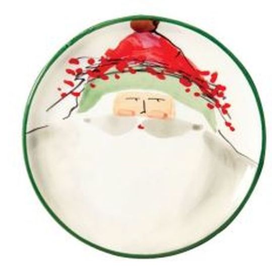 VIETRI: Old St Nick Canape Plate (Shipped assorted any of the four depicted) - Artistica.com