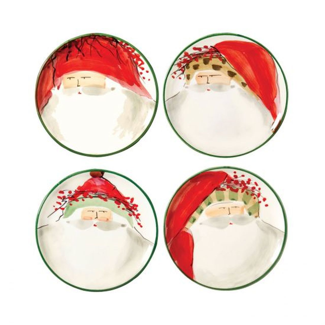VIETRI: Old St Nick Canape Plate (Shipped assorted any of the four depicted) - Artistica.com