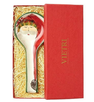 VIETRI: Old St Nick Spoon Rest (In Gift Box) - Artistica.com