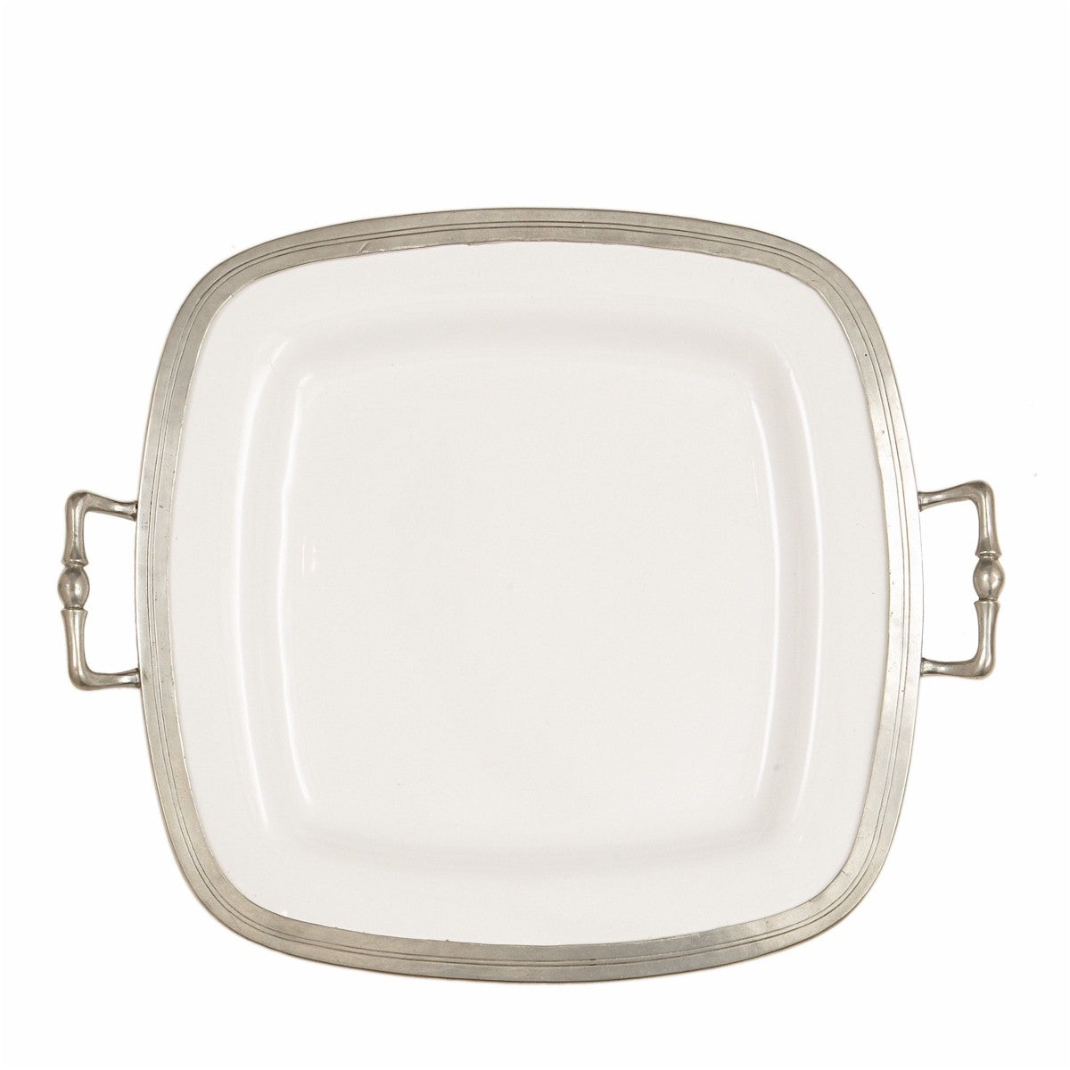 ARTE ITALICA: Tuscan Square Tray with Handles - Artistica.com