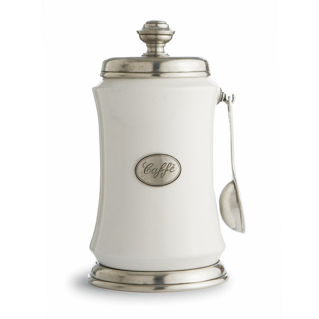 ARTE ITALICA: Tuscan Coffee Canister with Spoon - Artistica.com