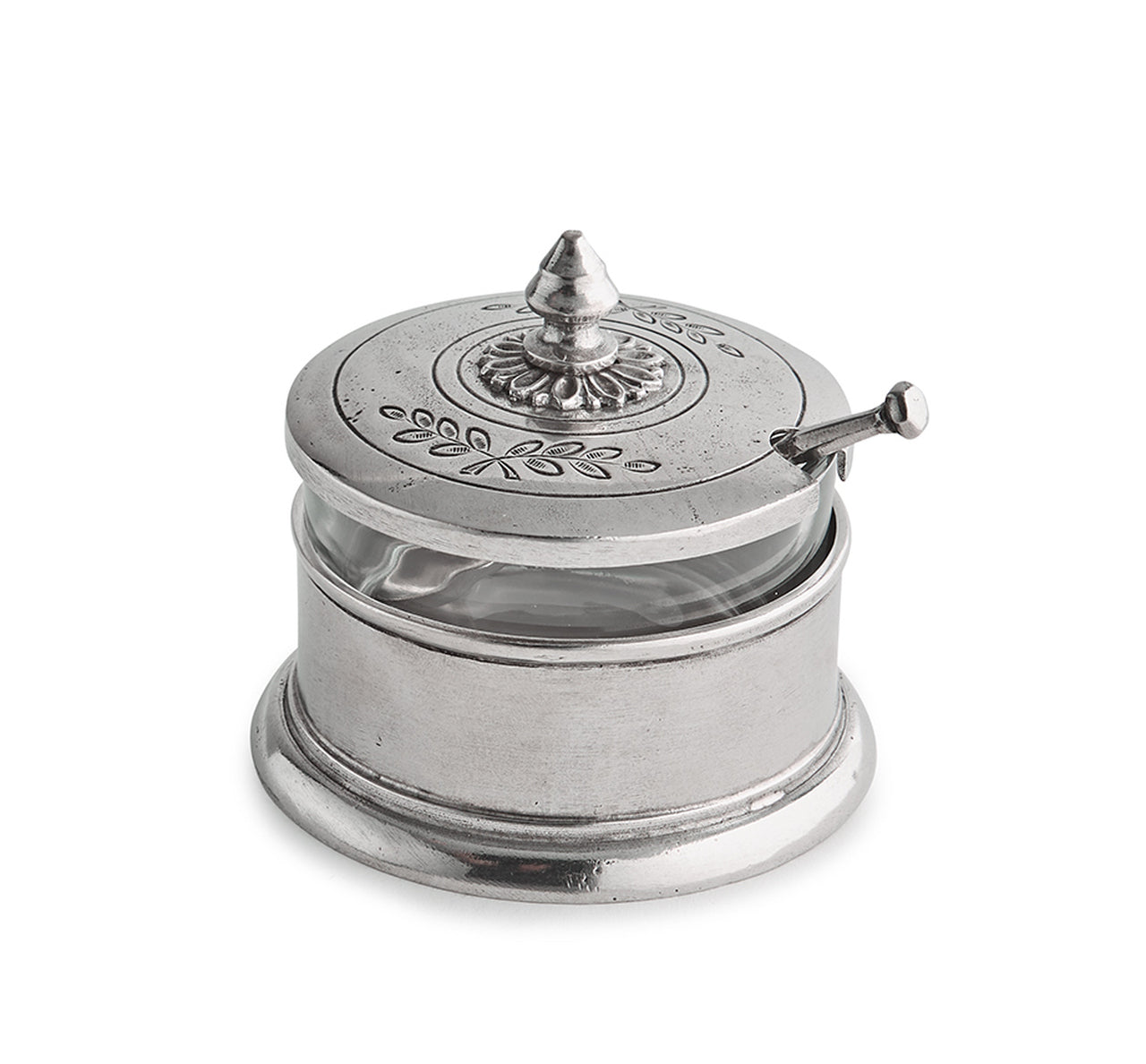 ARTE ITALICA: Peltro Condiment Bowl with Spoon - Artistica.com