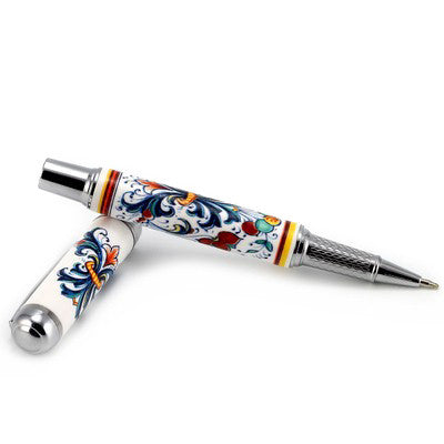 ART PEN: Artistica ROLLER BALL pen Ceramic Porcelain Ricco Deruta design - Artistica.com