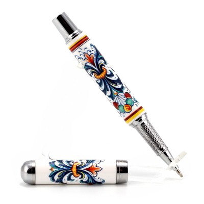 ART PEN: Artistica ROLLER BALL pen Ceramic Porcelain Ricco Deruta design - Artistica.com