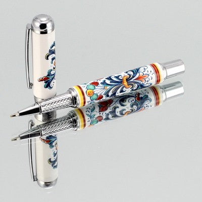 ART PEN: Artistica ROLLER BALL pen Ceramic Porcelain Ricco Deruta design - Artistica.com