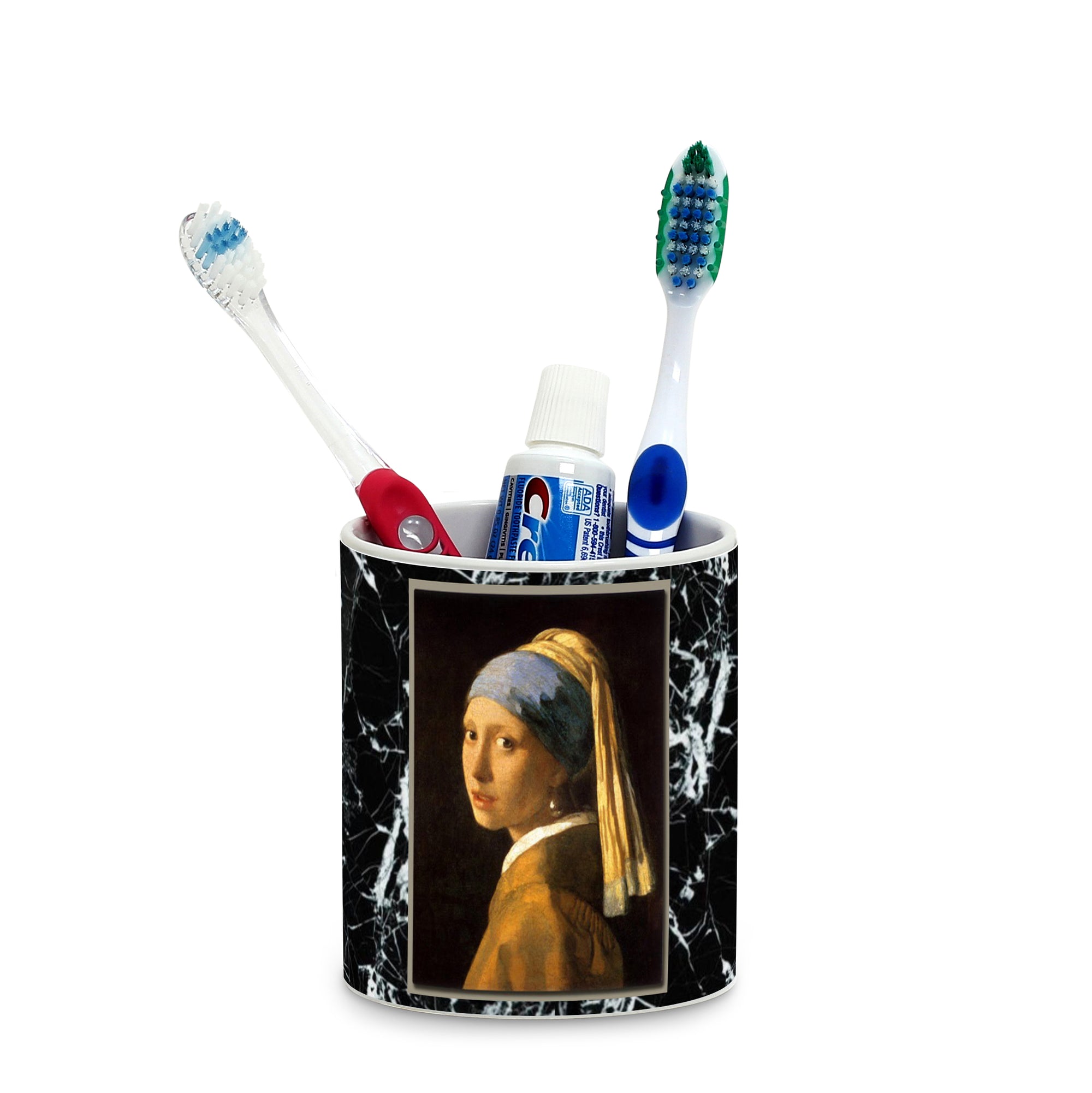SUBLIMART: Affresco - Multi Use Tumbler - Opera "Girl with a Pearl Earring" by Johannes Vermeer. (Design #AFF08) - Artistica.com