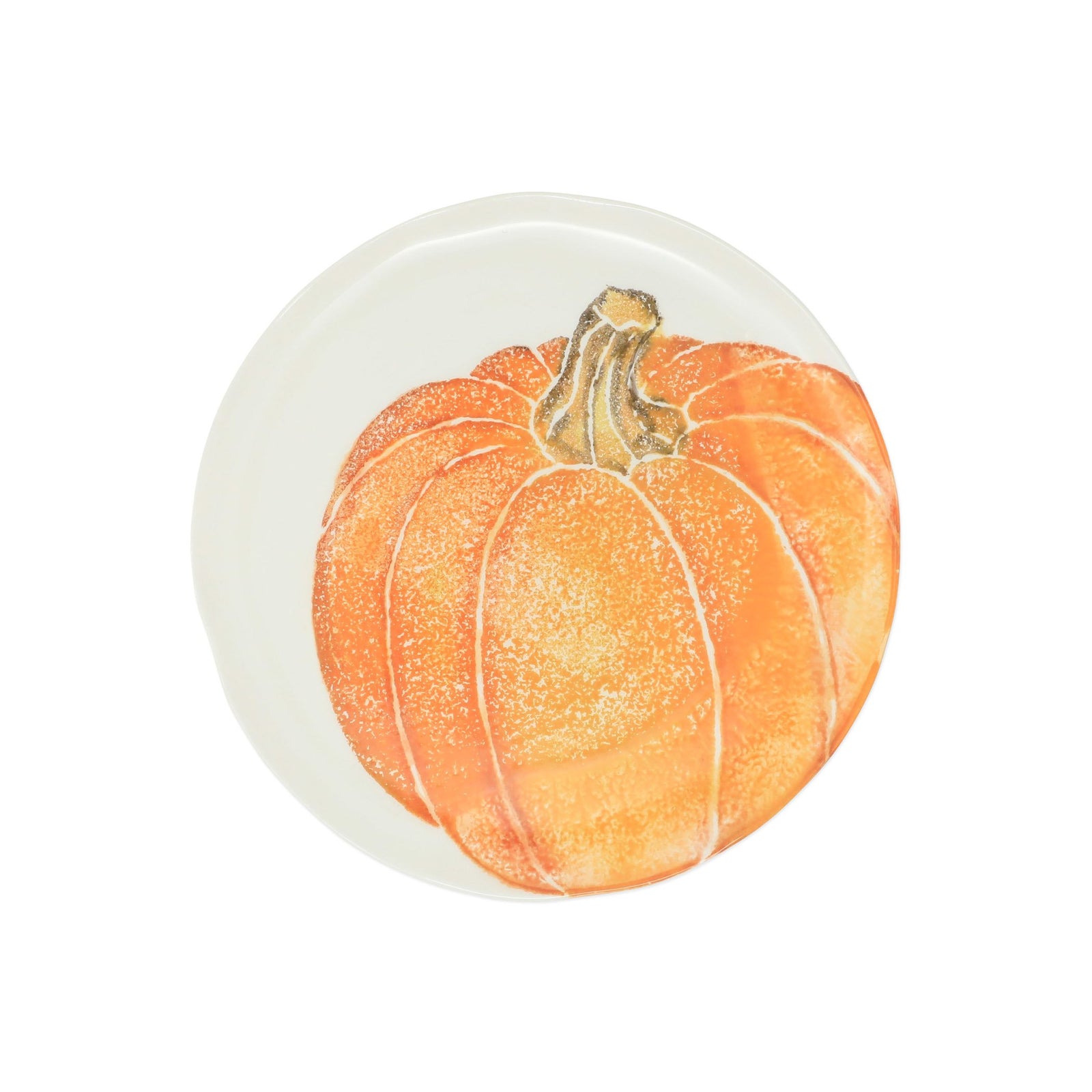 VIETRI: Pumpkins Salad Plate - Orange Medium Pumpkin - Artistica.com