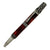 ART-PEN: Handcrafted Luxury Twist Pen - Ricco Deruta Design - Antique Pewter with Synthetic Burl Bright Red Acrylic body - Artistica.com