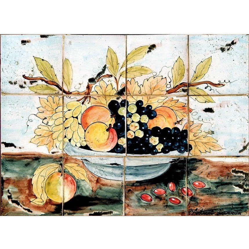 ANTICA DERUTA: WALL PANEL BACKSPLASH UVA NERA - Artistica.com