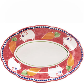VIETRI: CAMPAGNA Porco Oval Platter - Artistica.com