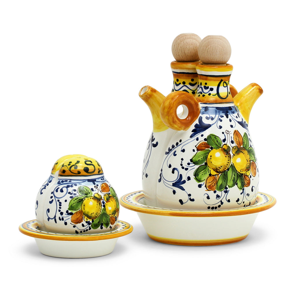 LIMONCINI: 'The Better Half' Oil+Vinegar and Salt+Pepper Sets - Artistica.com